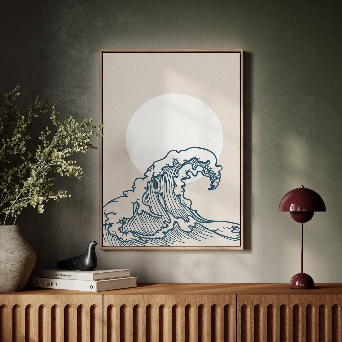 Ocean Lines Dance With Moonlight