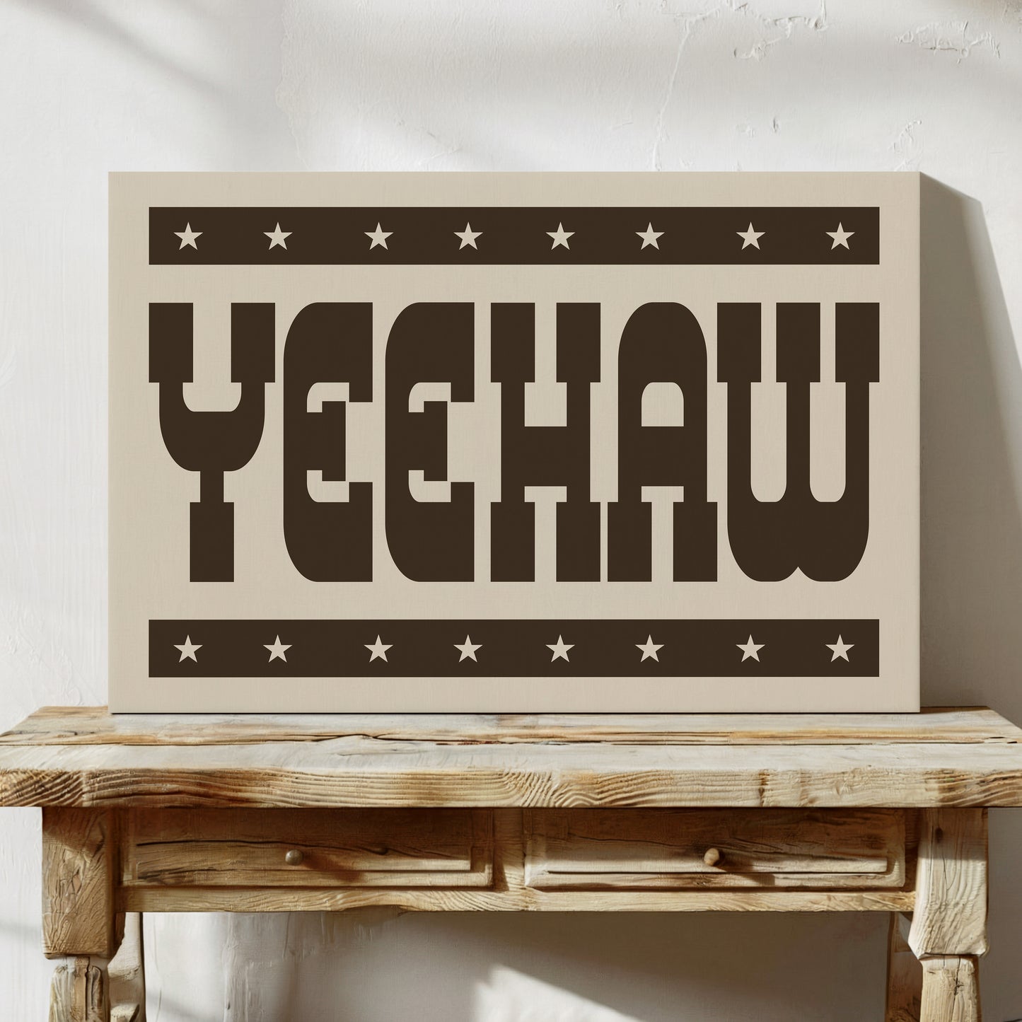Bold Yeehaw Western Star Print