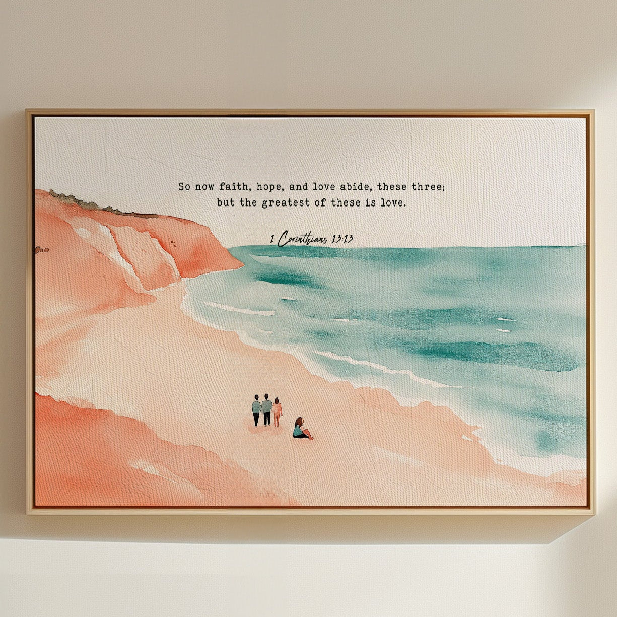 Faith Hope and Love on the Shore