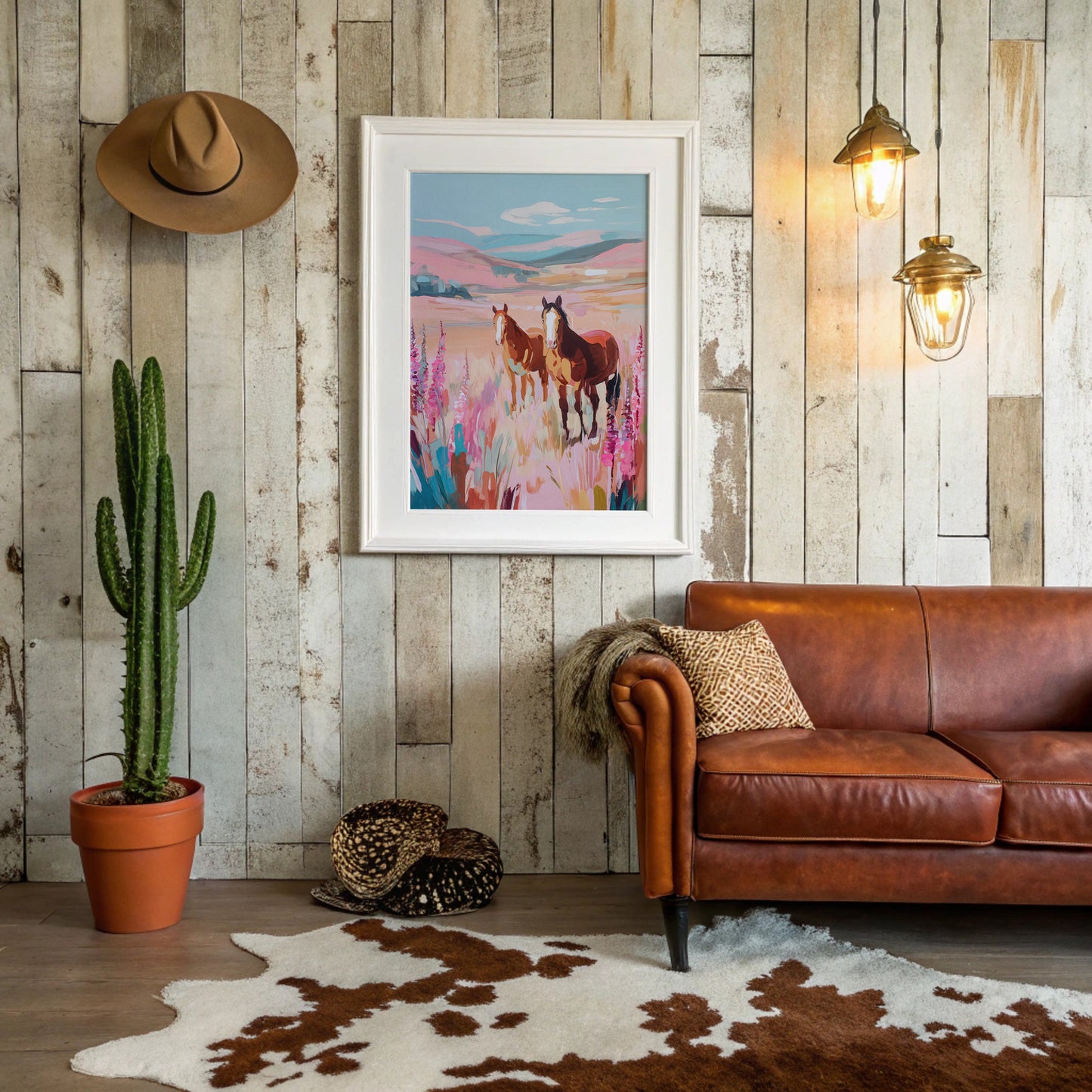 Wild Foxgloves Dance With Mustangs