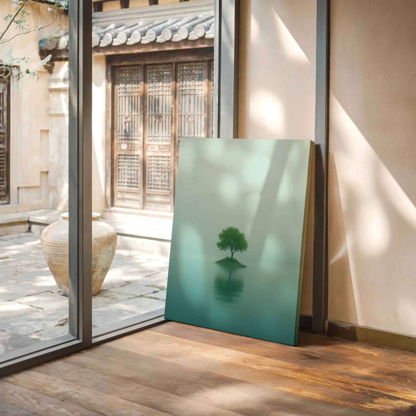 Solitary Tree in Mist