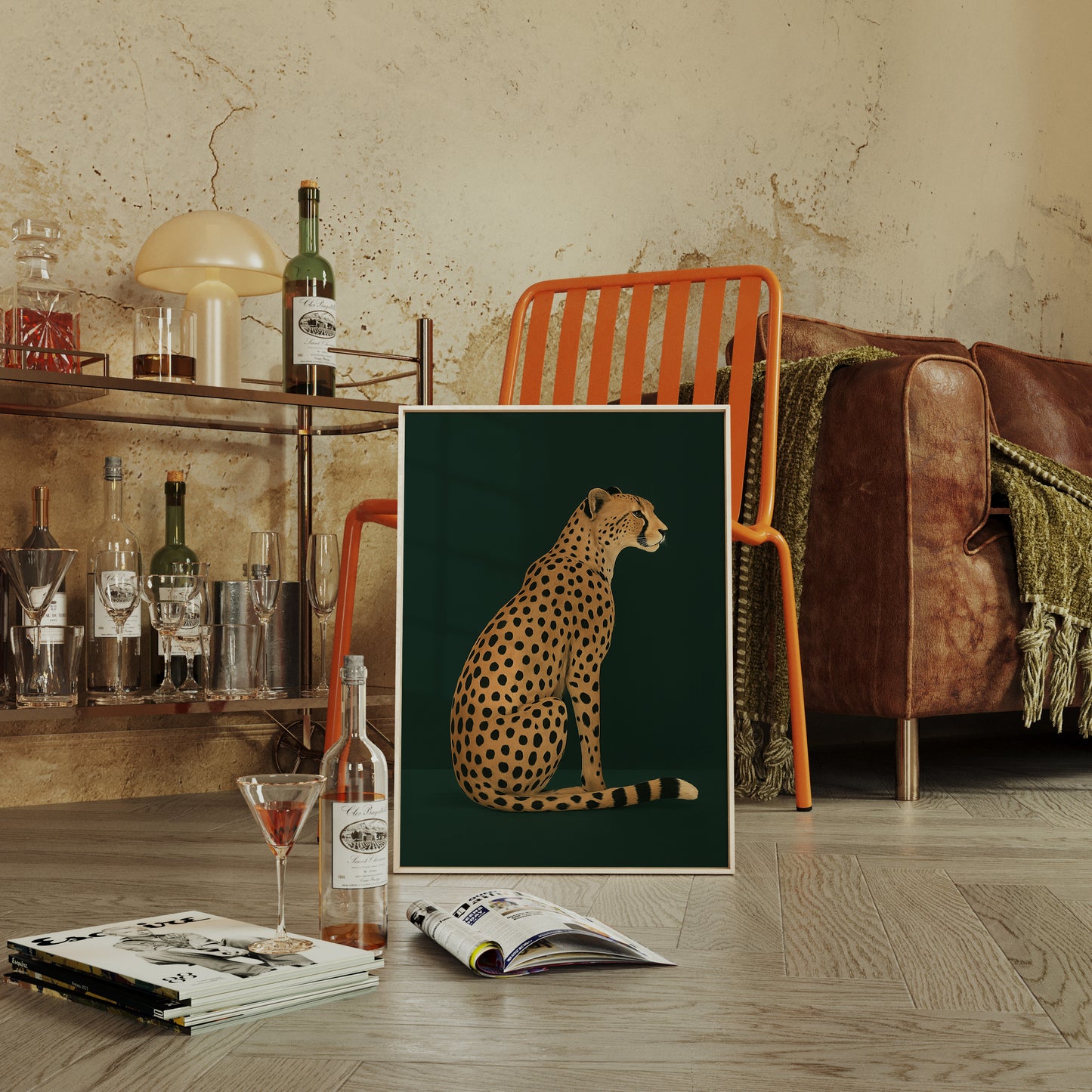 Cheetah Grace on Emerald