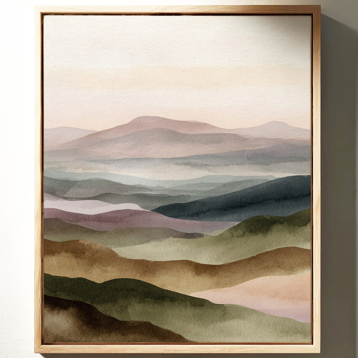 Mountains Breathe in Gentle Hues