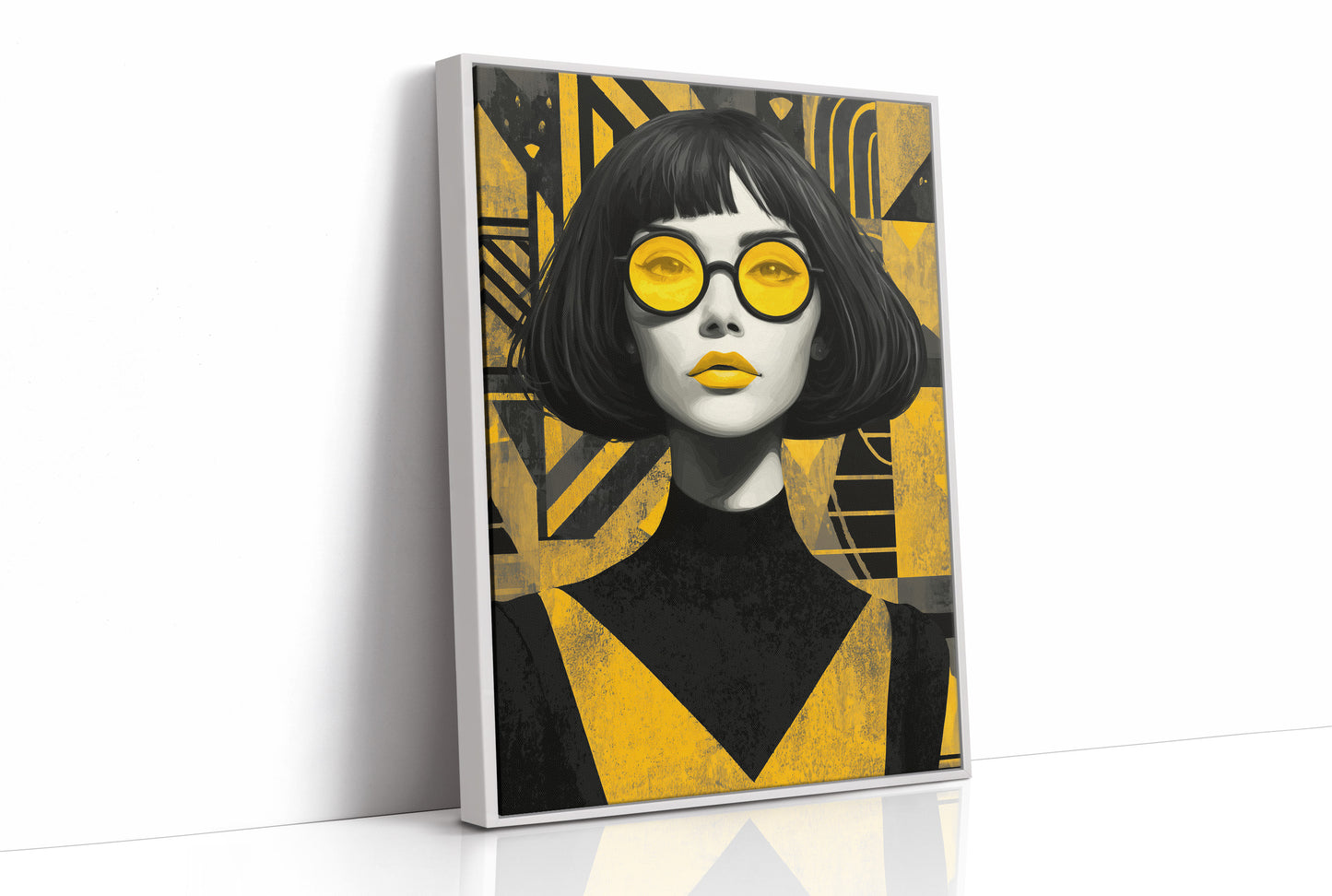 Golden Gaze in Midnight Lines