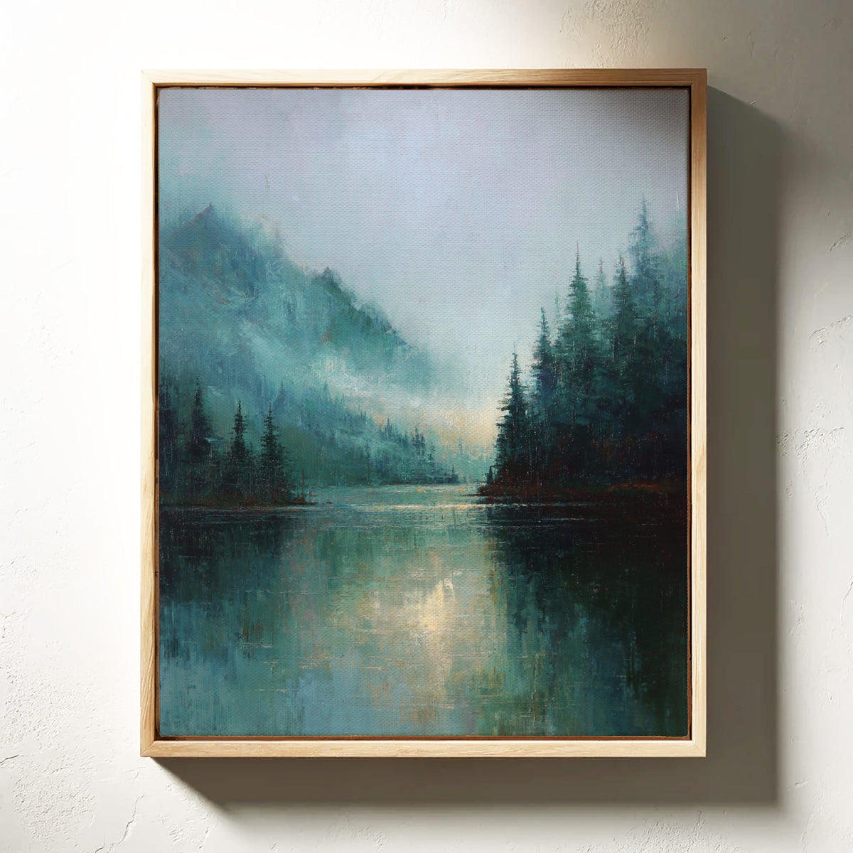 Mist Enfolds the Silent Lake