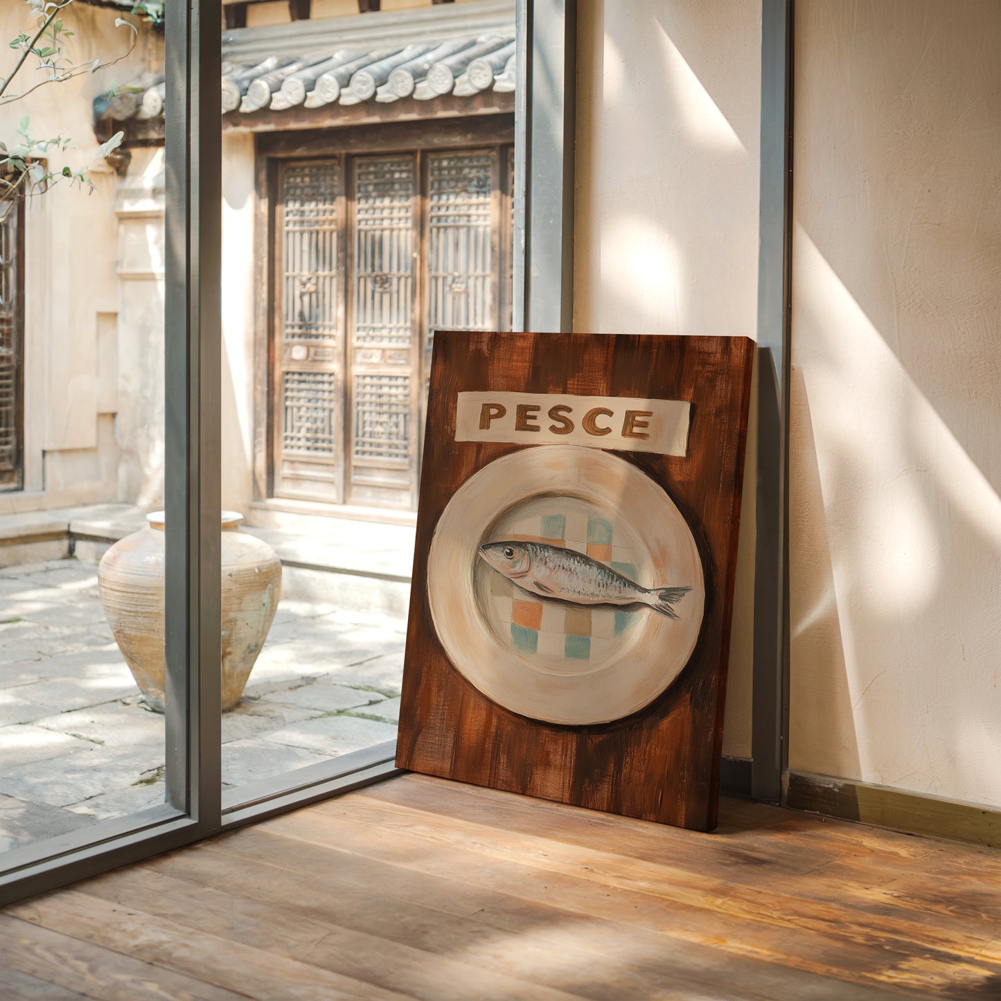 Pesce on a Checkered Plate