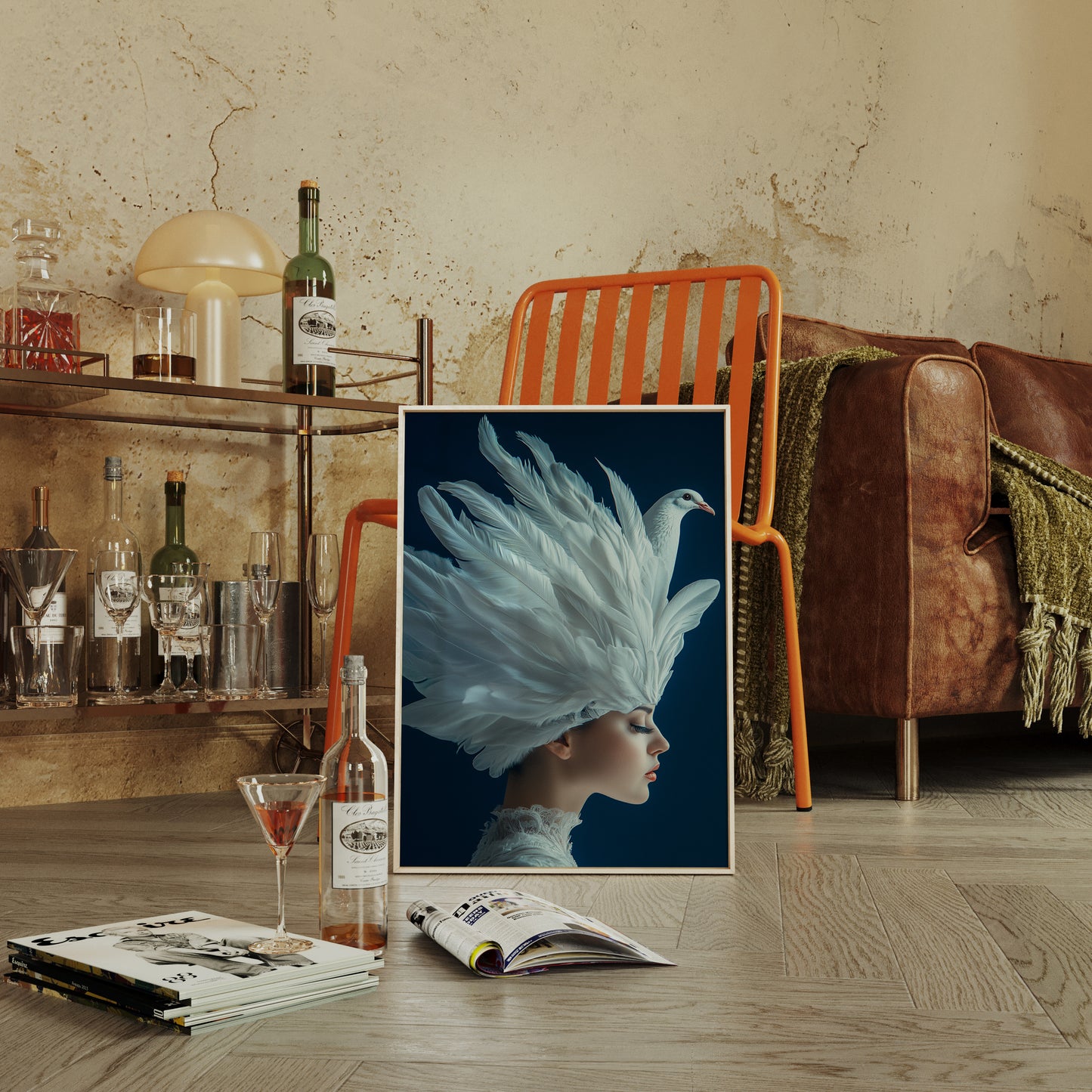 Crowned by Wings in Blue Silence