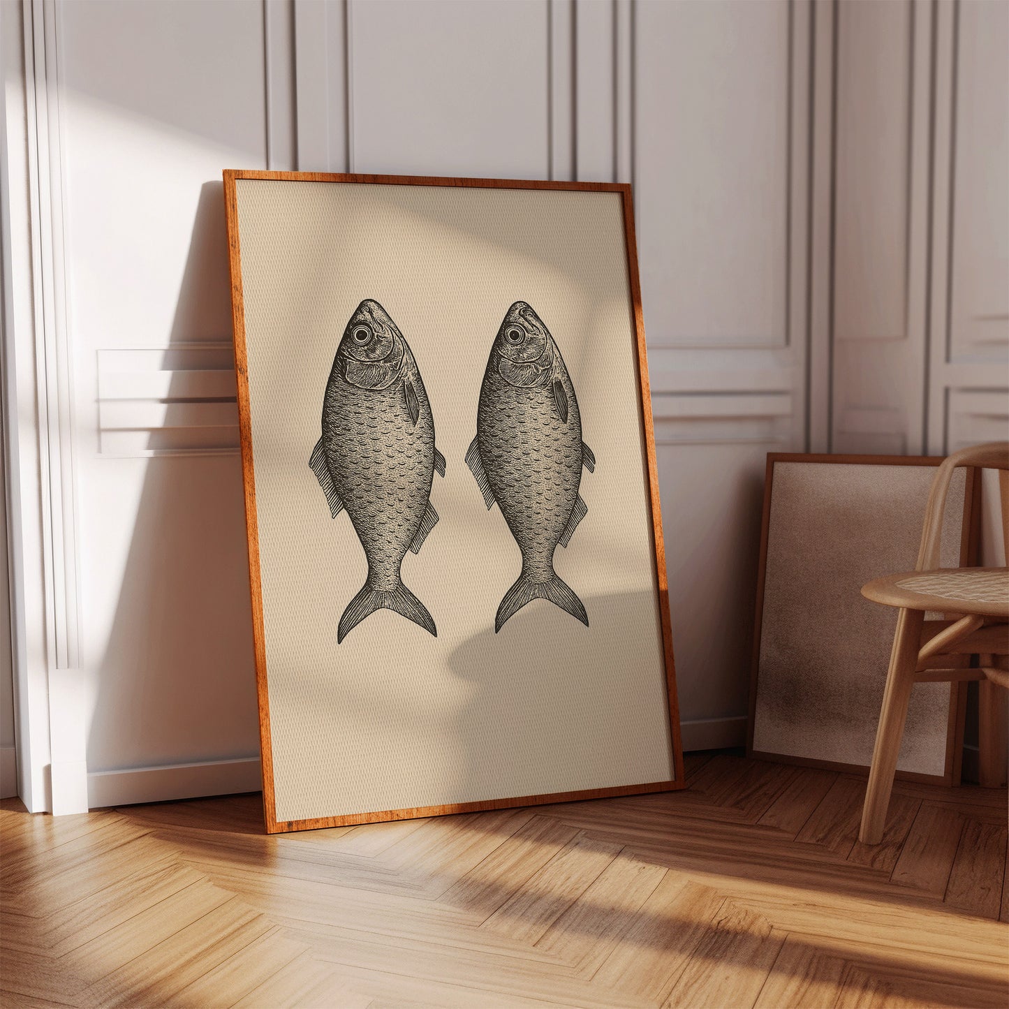 Two Fish Vintage Loaves and Fishes Symbol