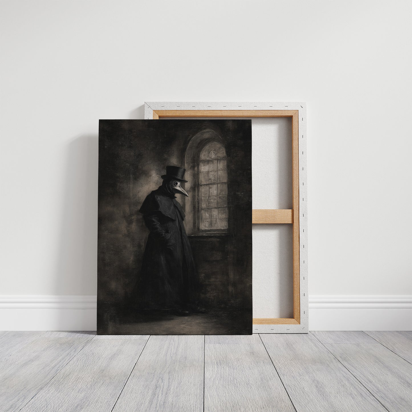 Plague Doctor Awaits Dawn's Call