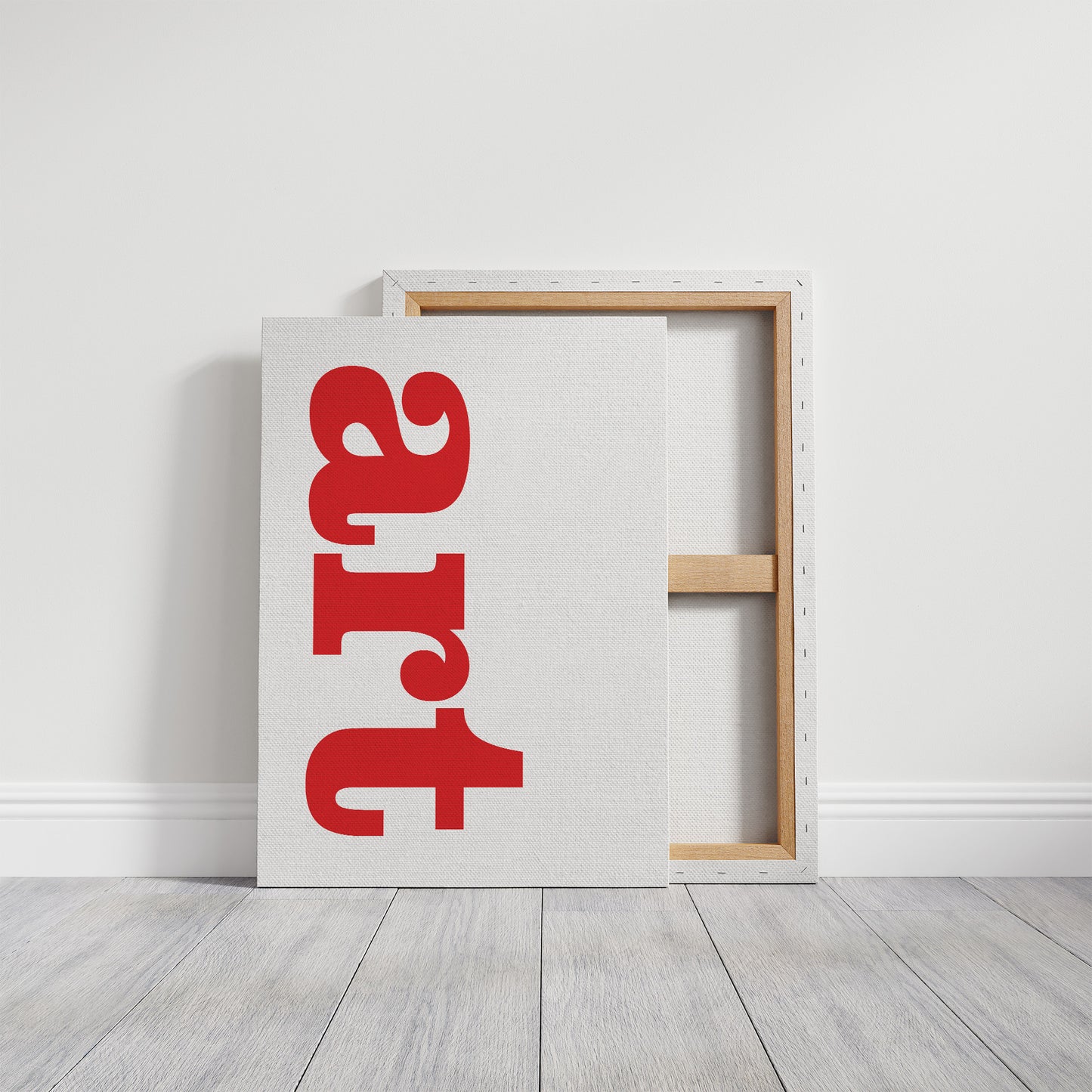 Art Crimson Typography: Vertical Declarations