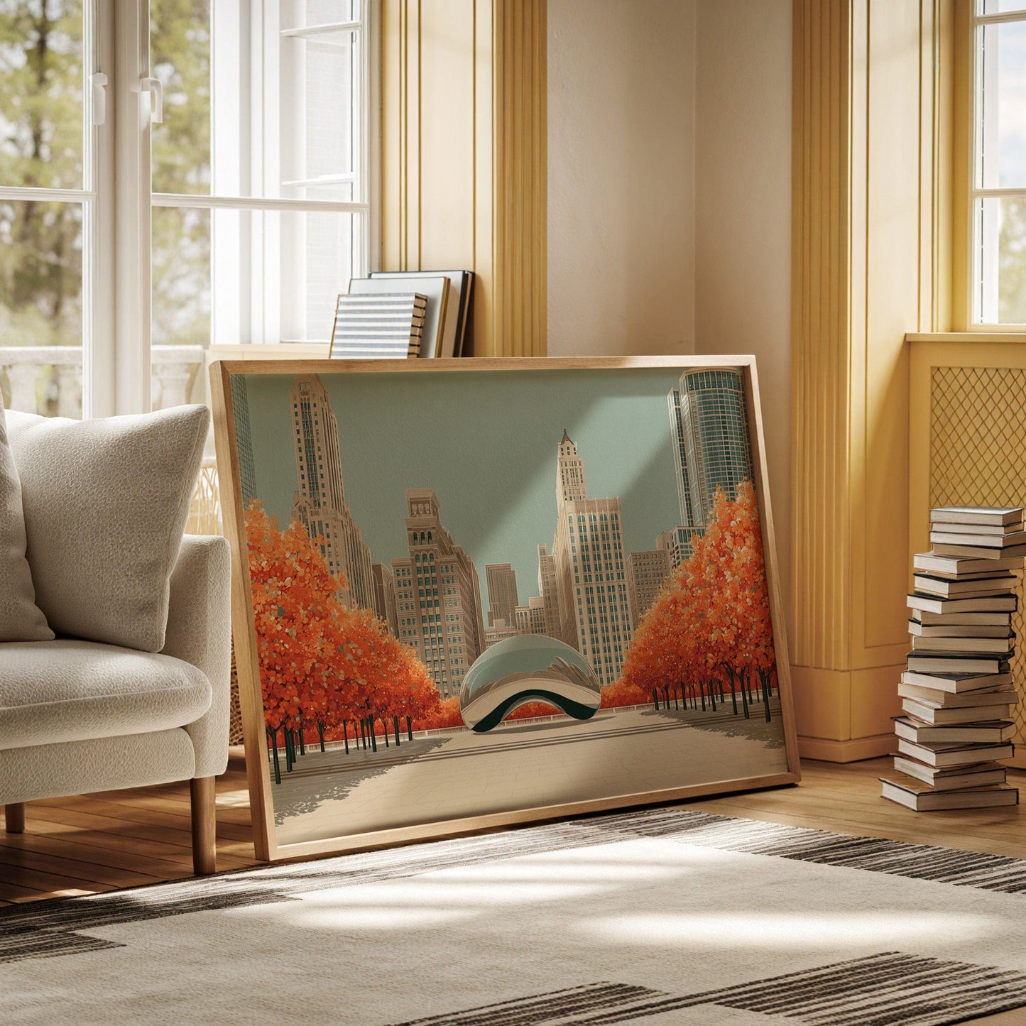 Autumn Flames Meet Steel Dreams