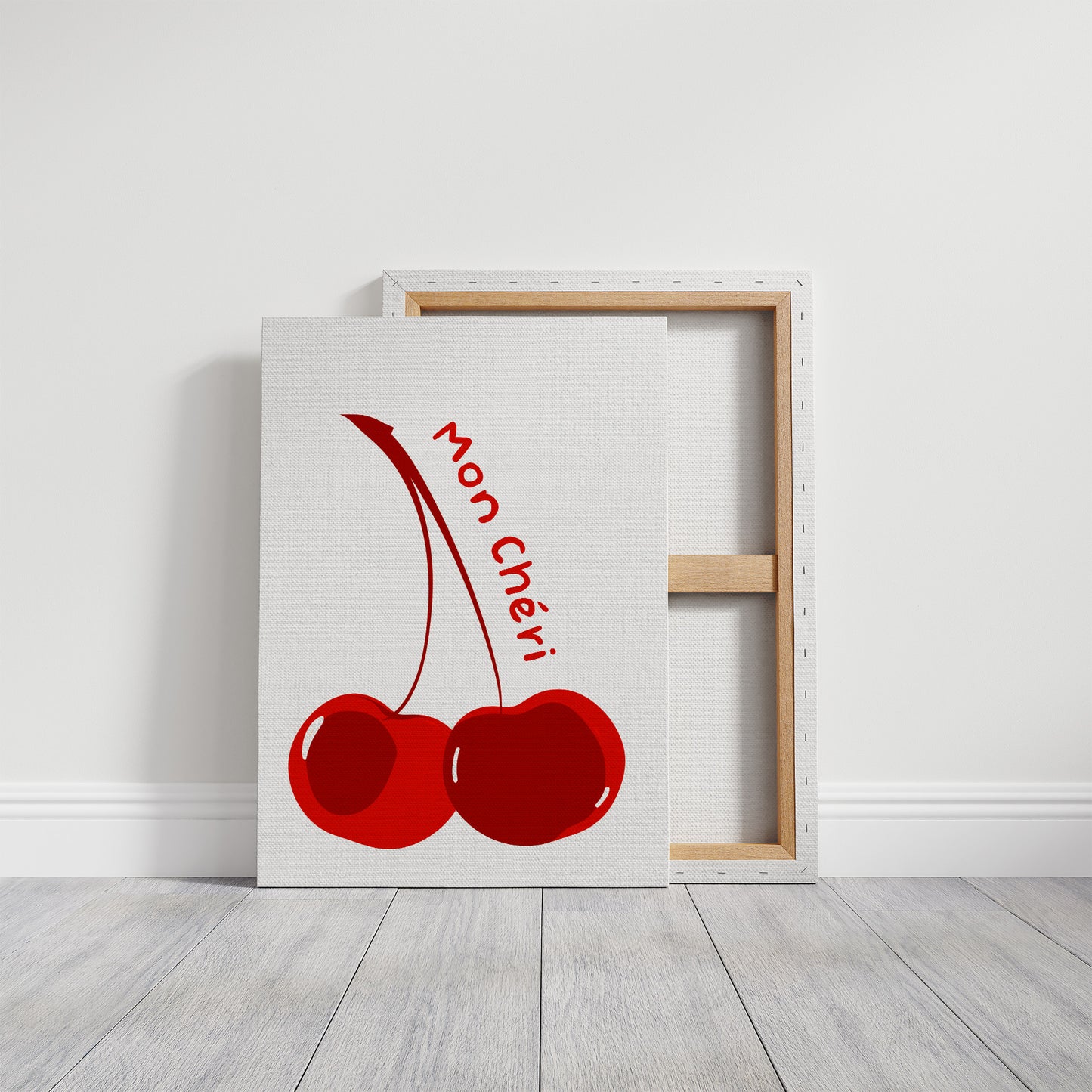 Crimson Duo: Typography in Fruit