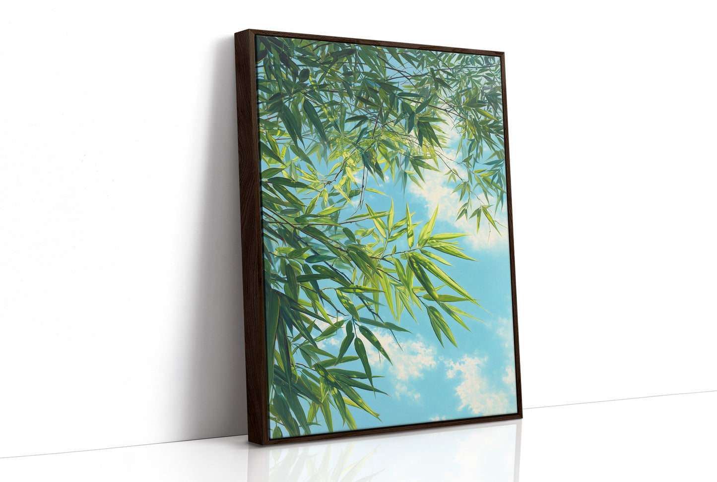 Bamboo Leaves Chase Summer Clouds