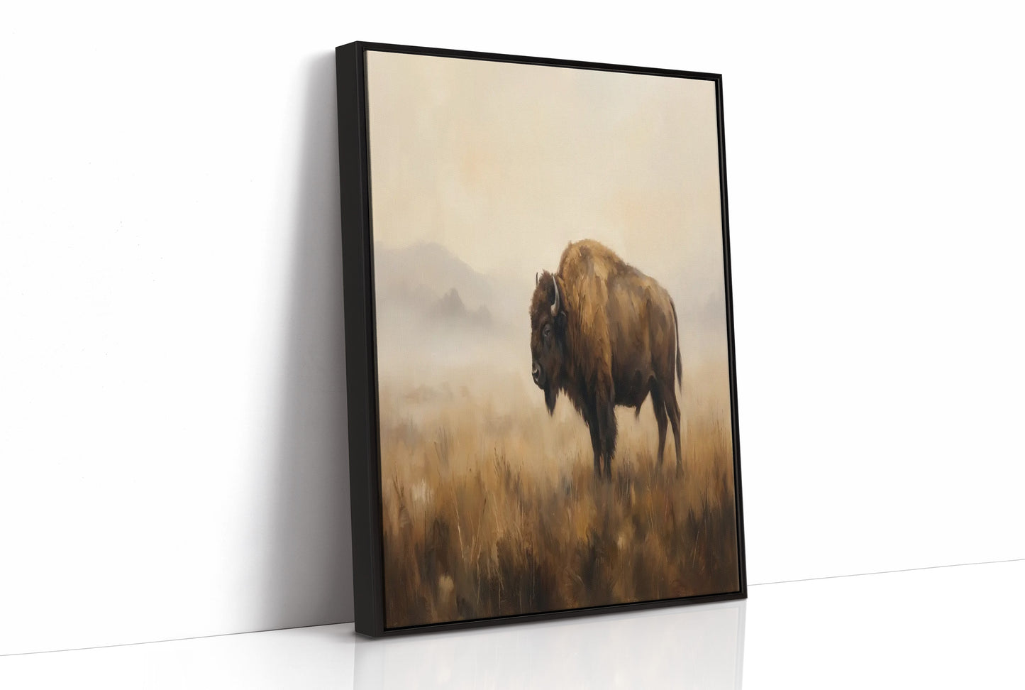 Bison in the Amber Haze