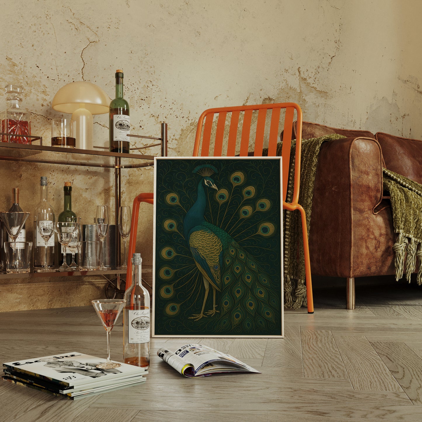 Regal Silence of the Golden Peacock