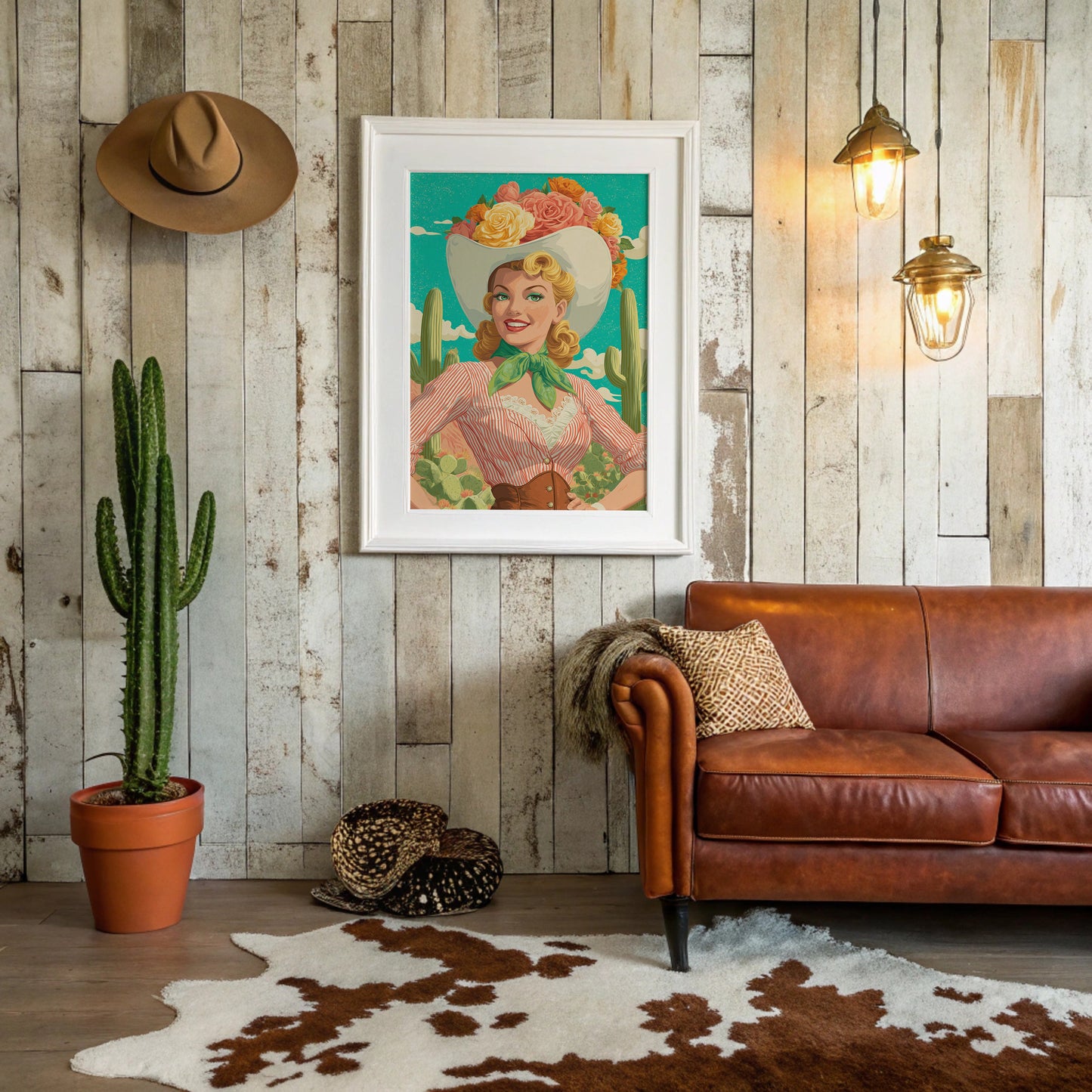 Desert Roses Bloom In Turquoise