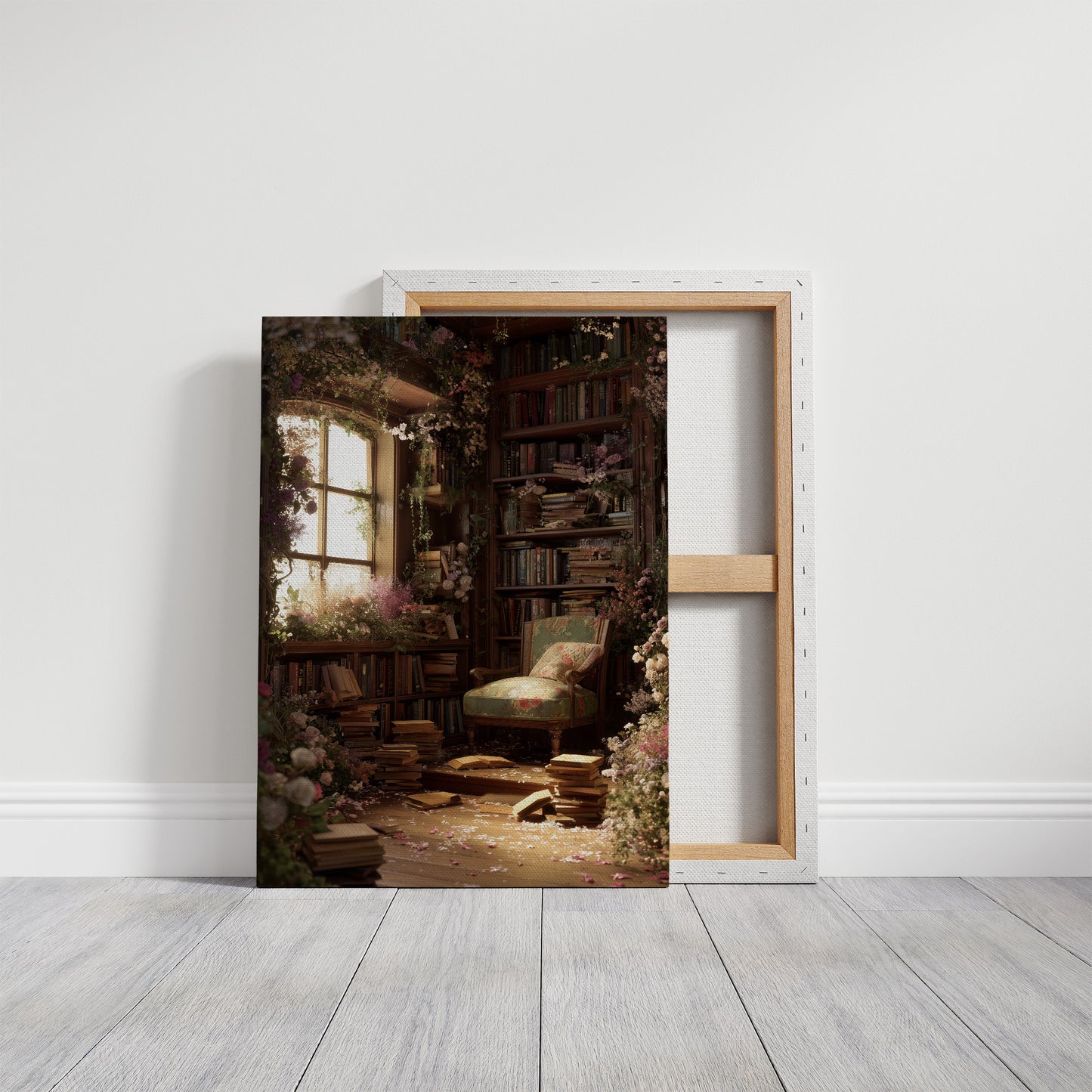 Forgotten Library Blooms In Light