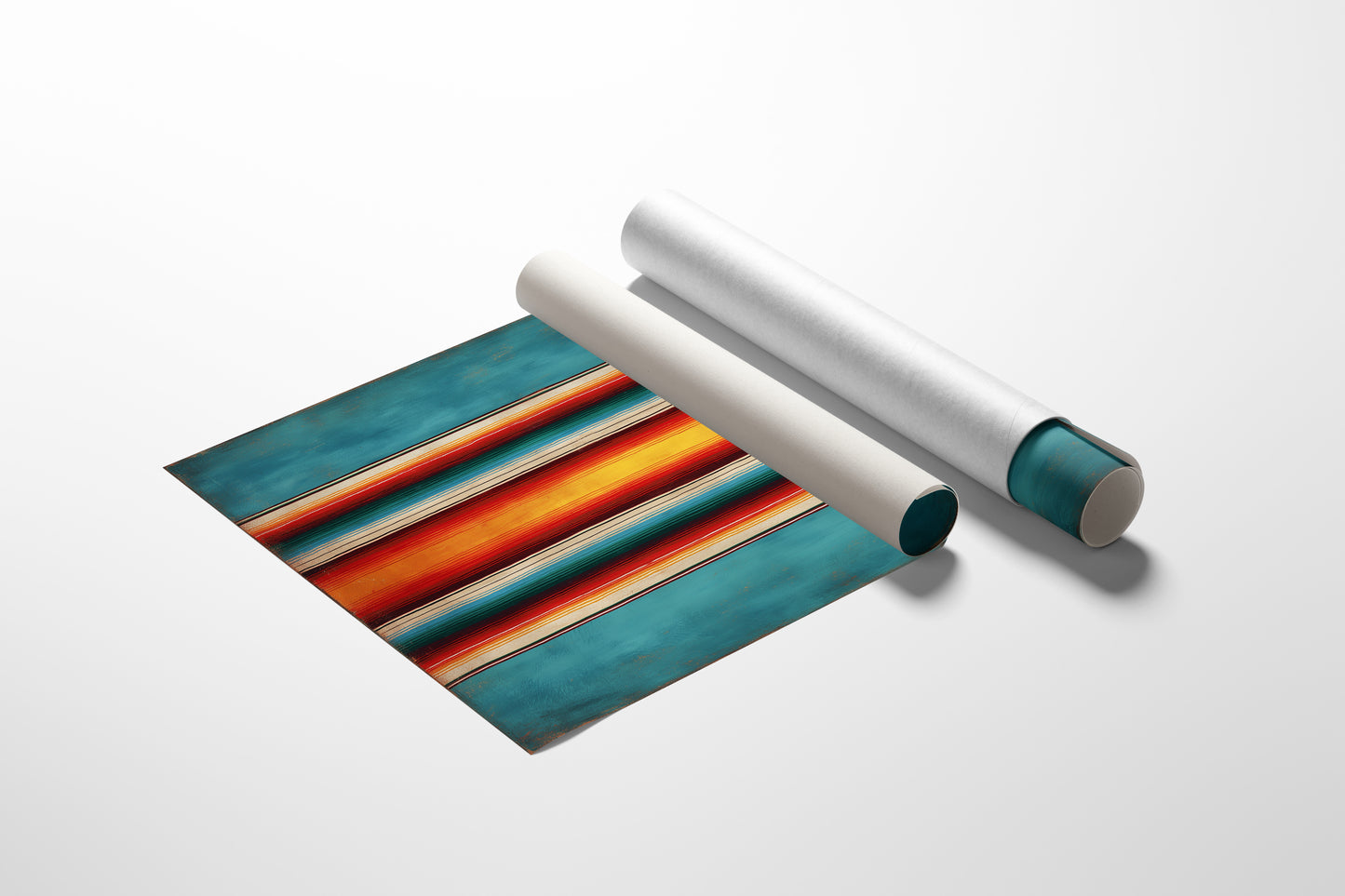 Sunset Stripes Across Desert Horizons