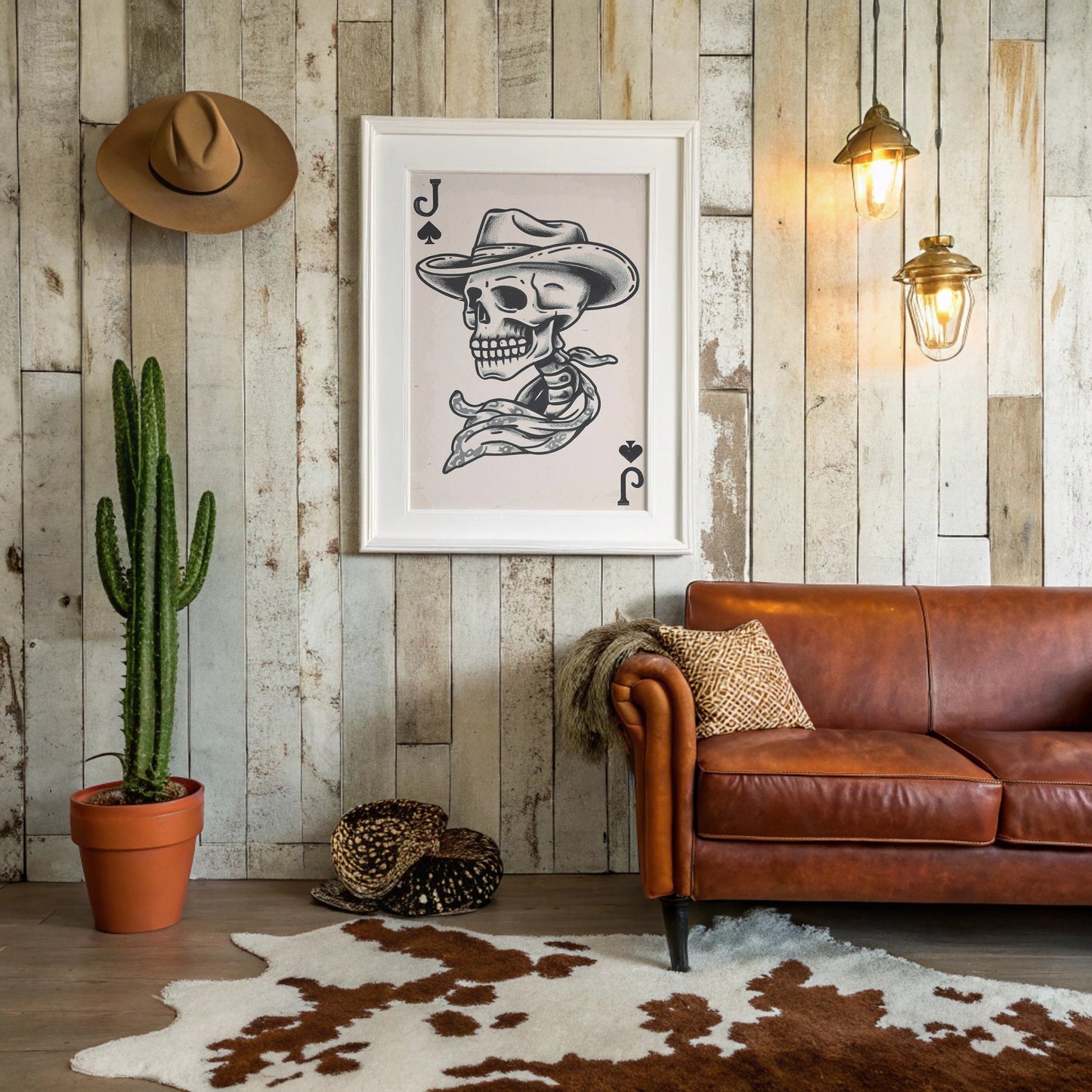 Cowboy Skull Deals Wild Cards