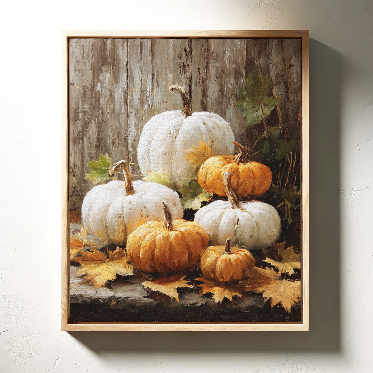 Autumn Gathers White And Gold