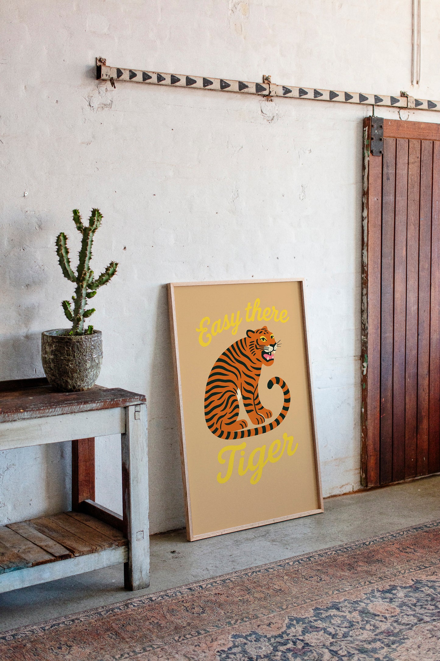 Easy There Tiger Retro Jungle Print