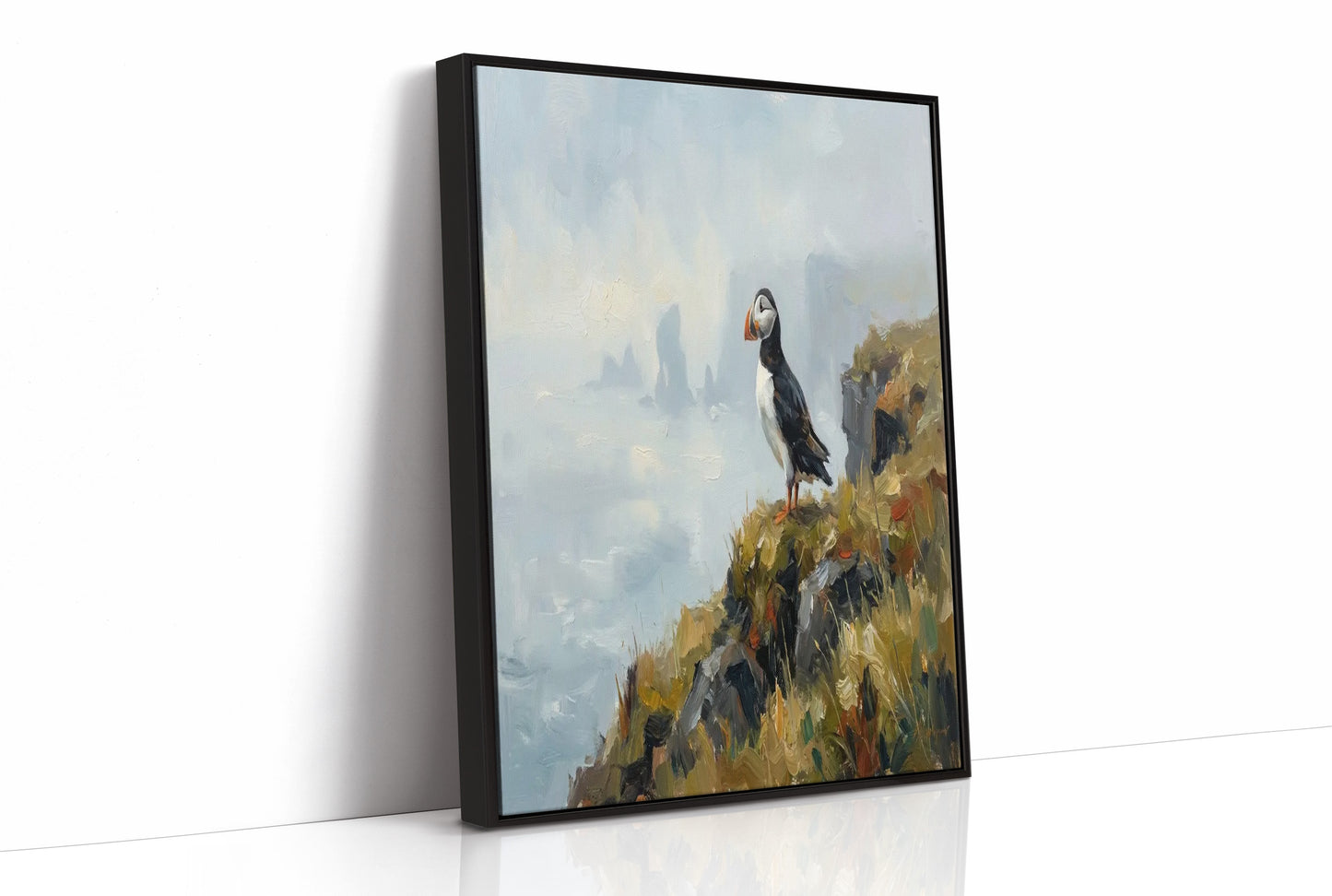 Puffin on the Cliff's Edge