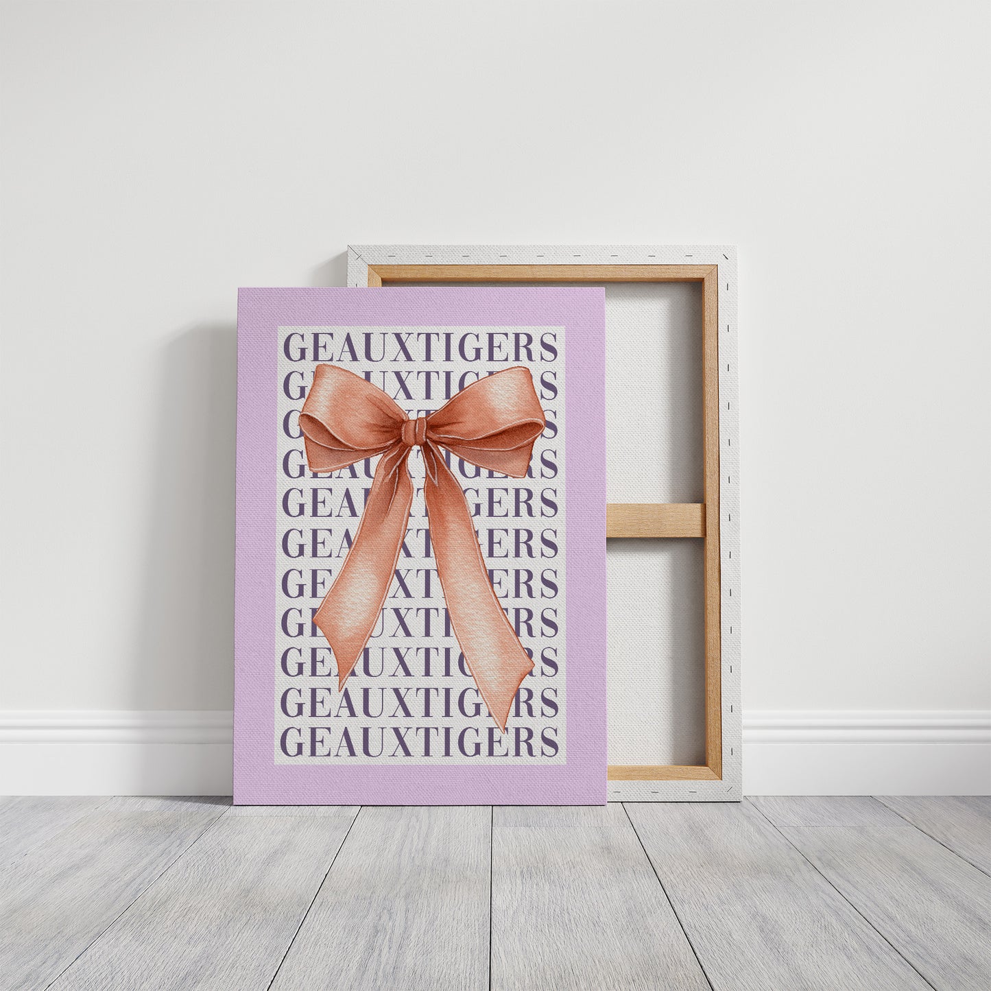 Purple Pride Wrapped in Coral Silk