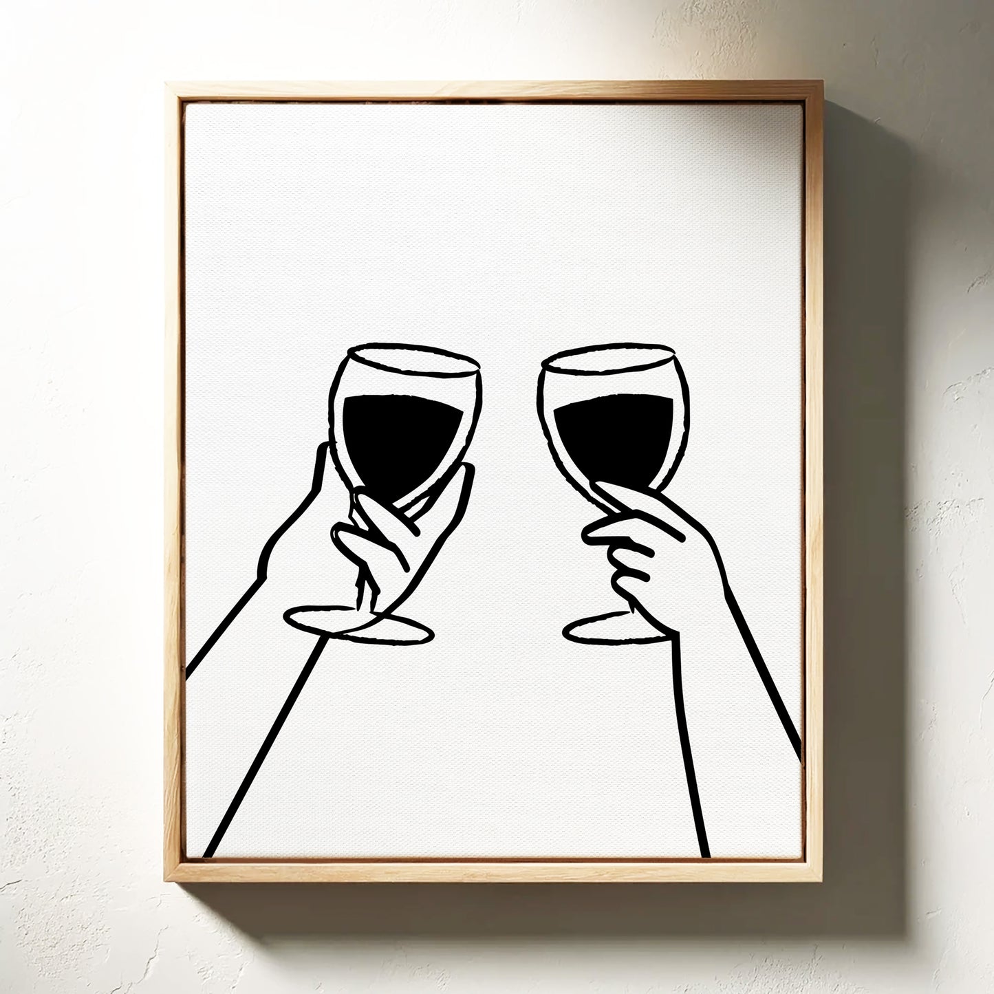 Wine Glasses Toast Silent Promises