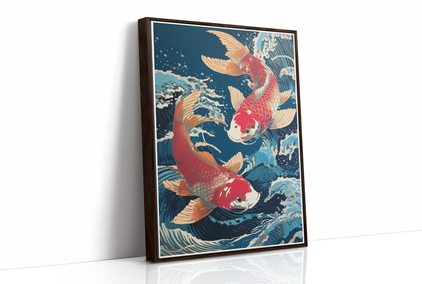 Koi Dance Through Midnight Waters