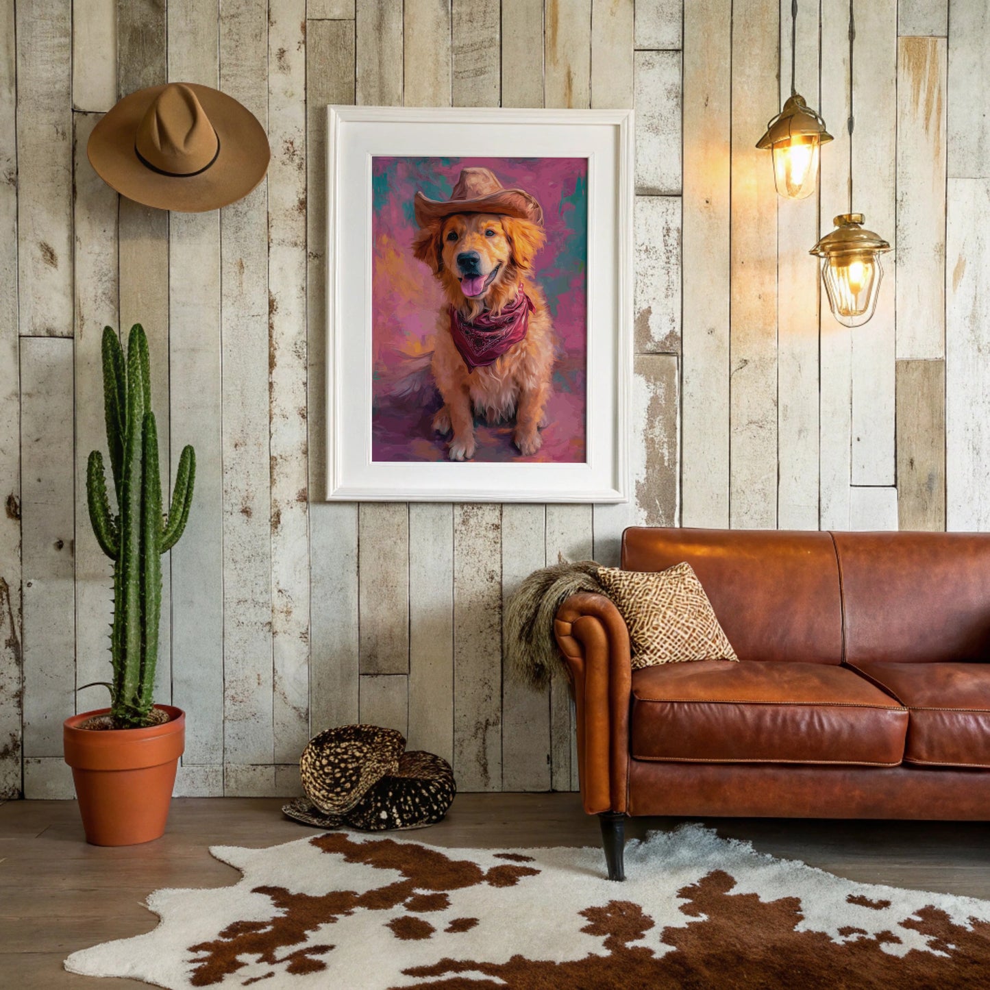 Ranch Dog Wears Sunset Colors