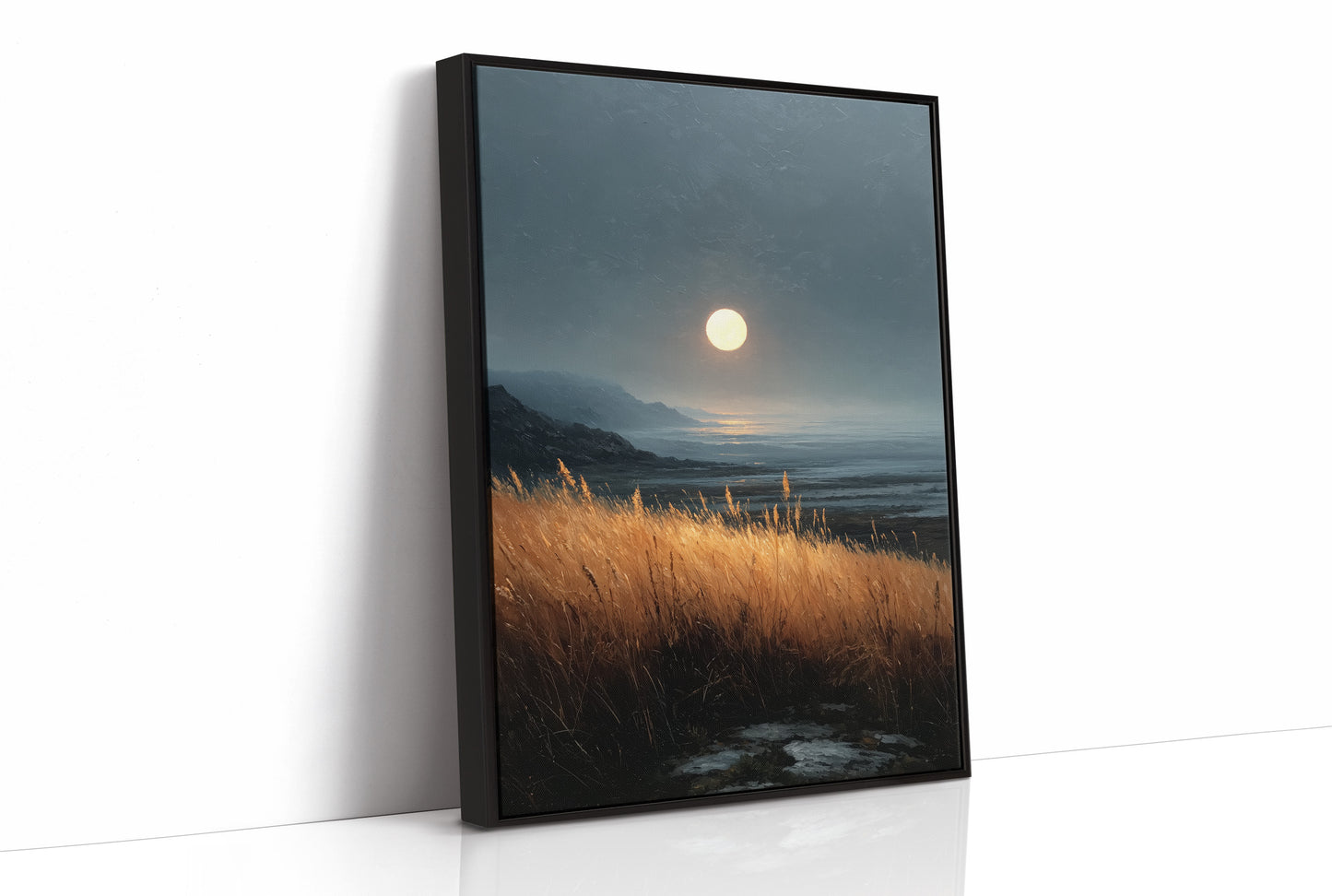 The Moon Came Early to See the Grass