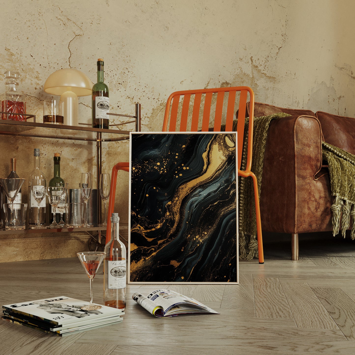 Obsidian Rush with Golden Sparks