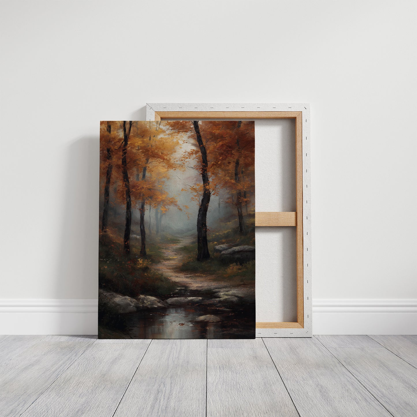 Copper Paths Through Misty Woods