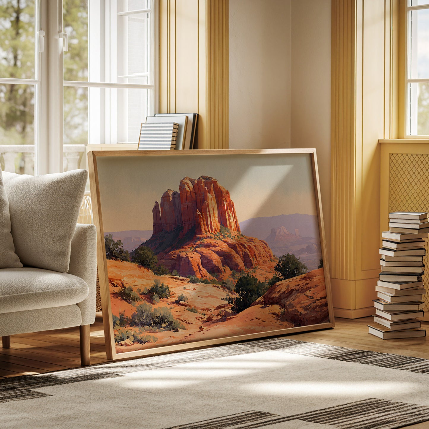 Sandstone Giants Guard Desert Dawn