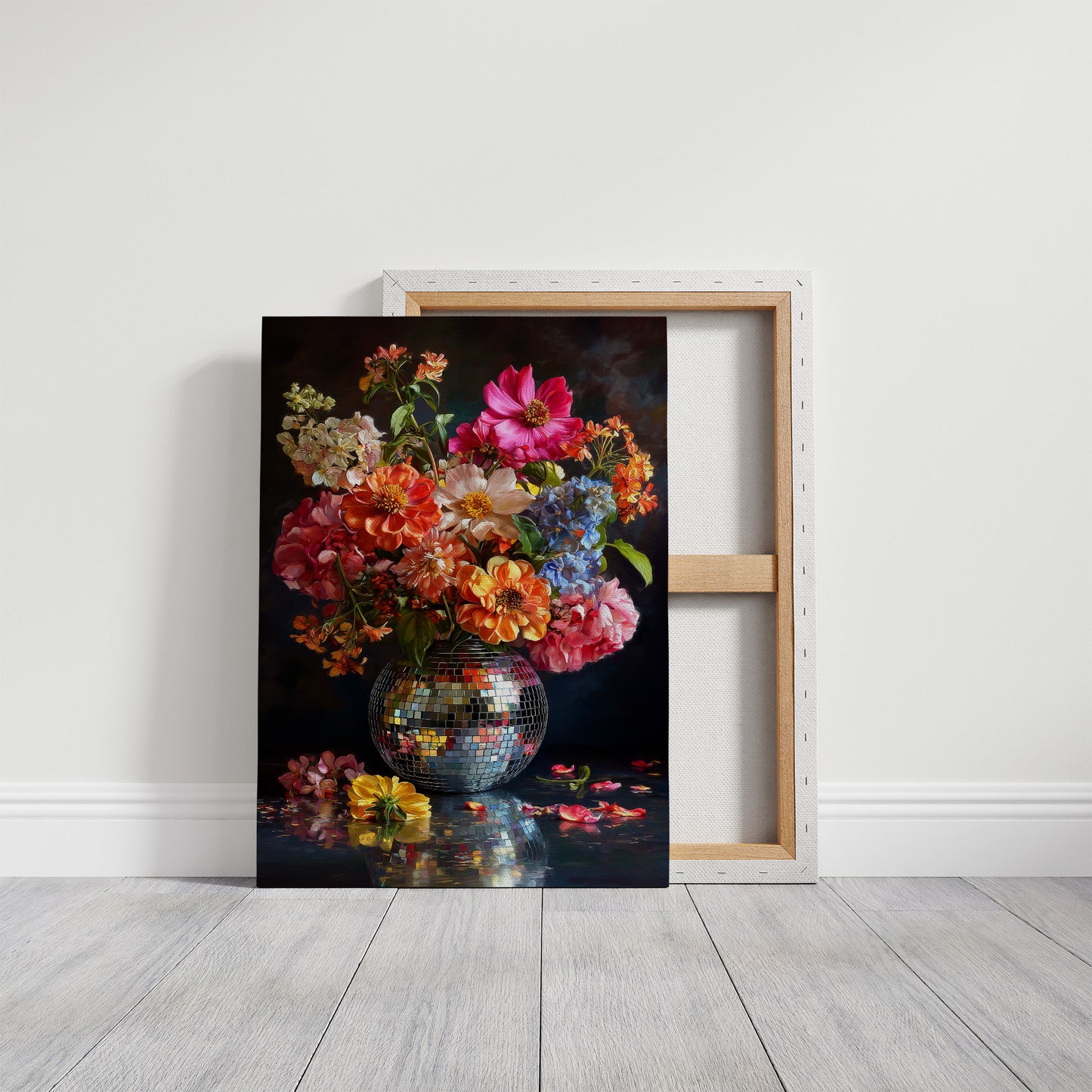 Disco Vase Blooms After Dark