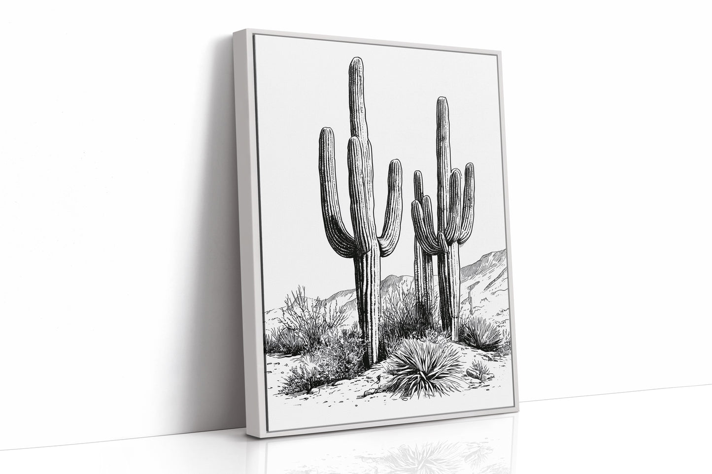 Twin Saguaro Sentinels