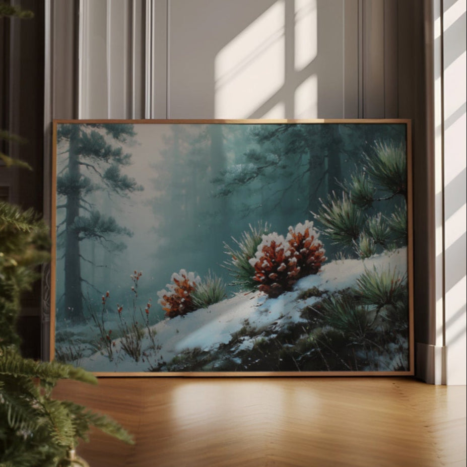 Winter Pinecones Paint Moonlit Stories