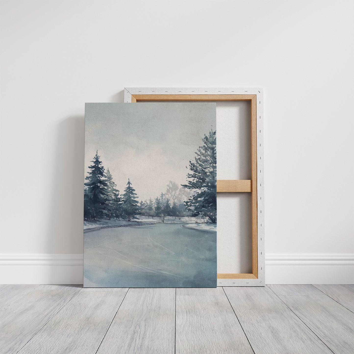 Winter's Whisper on Frozen Waters