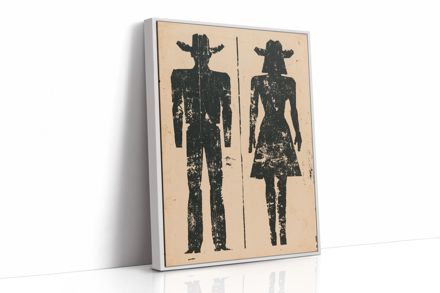 Cowboy and Cowgirl Silhouettes