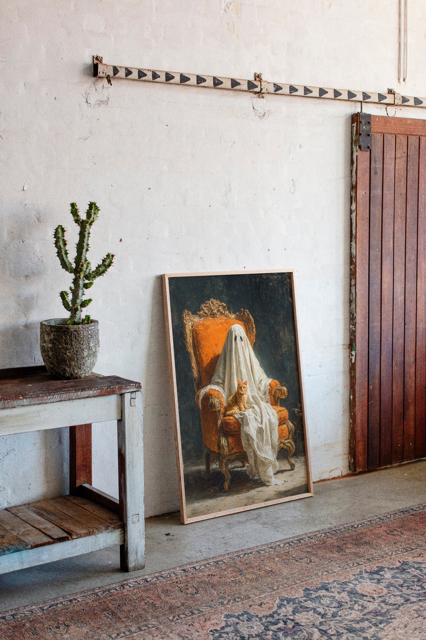 The Guardian in White Drapes