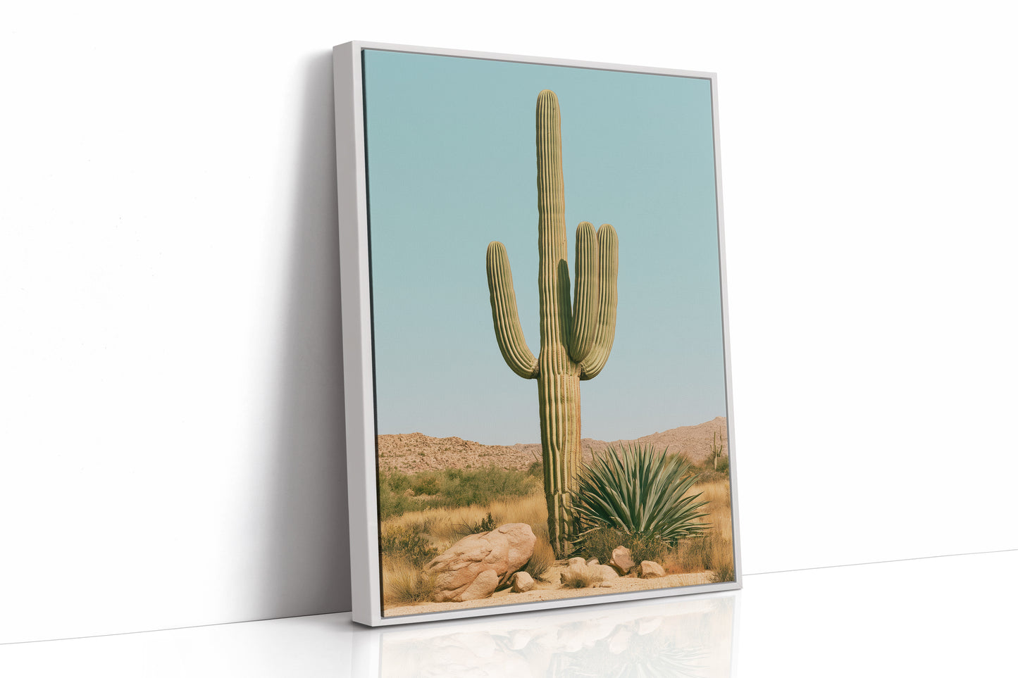 Saguaro Under Turquoise Sky