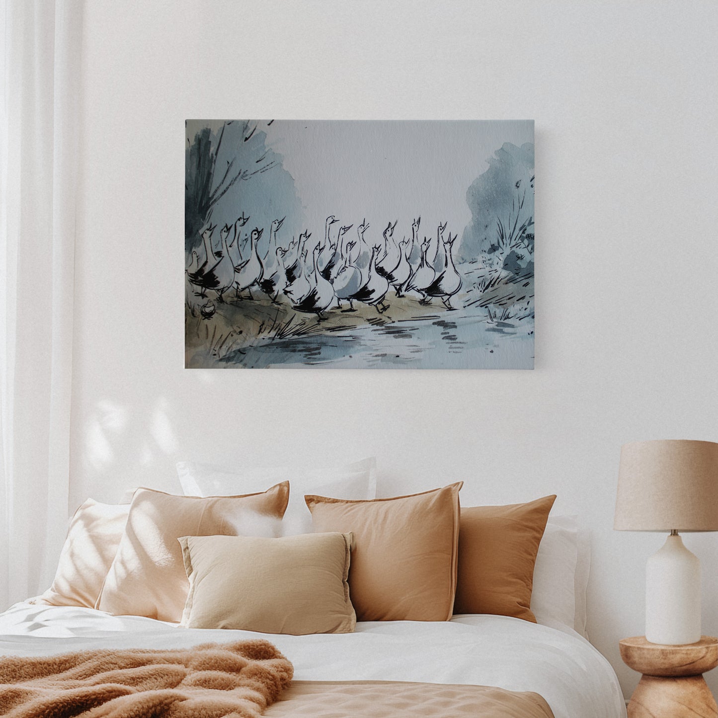 Marching Through Morning Mist