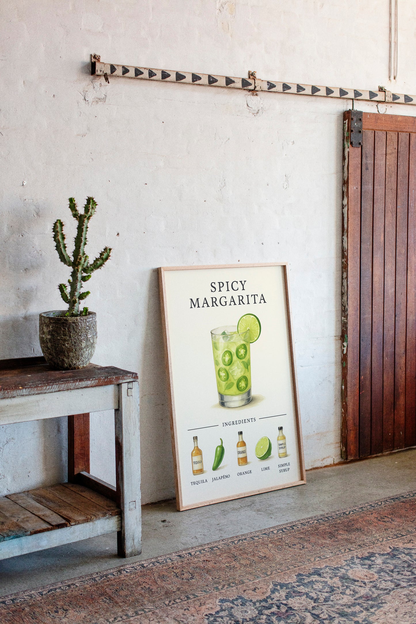 Spicy Margarita Cocktail Recipe Print