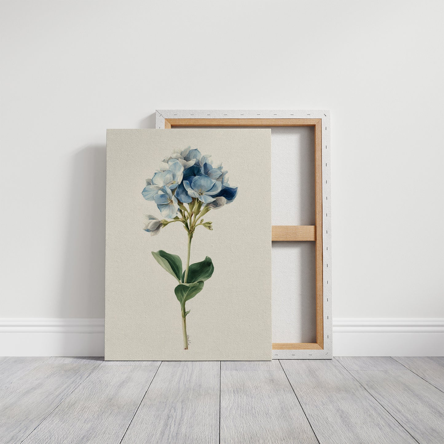 Azure Whispers in Botanical Elegance