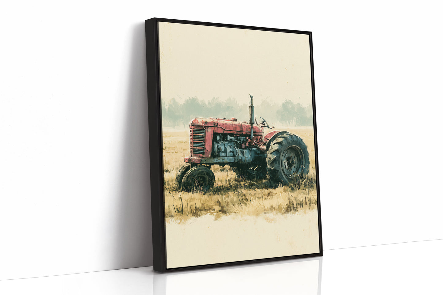 Old Red: Weathered Tractor in the Wheat Field