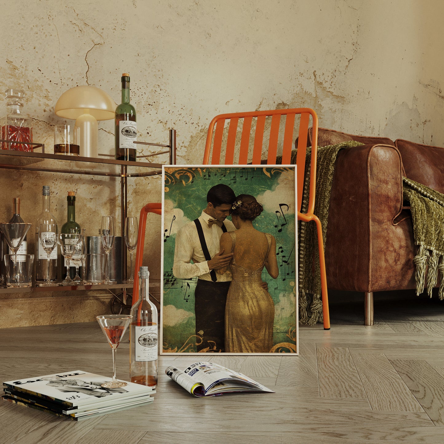 Golden Waltz Beneath the Music Sky