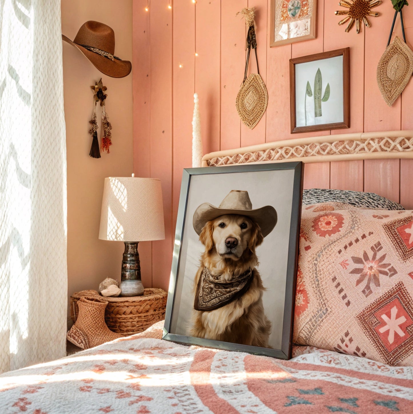 A Canine Cowboy's Bold Stance