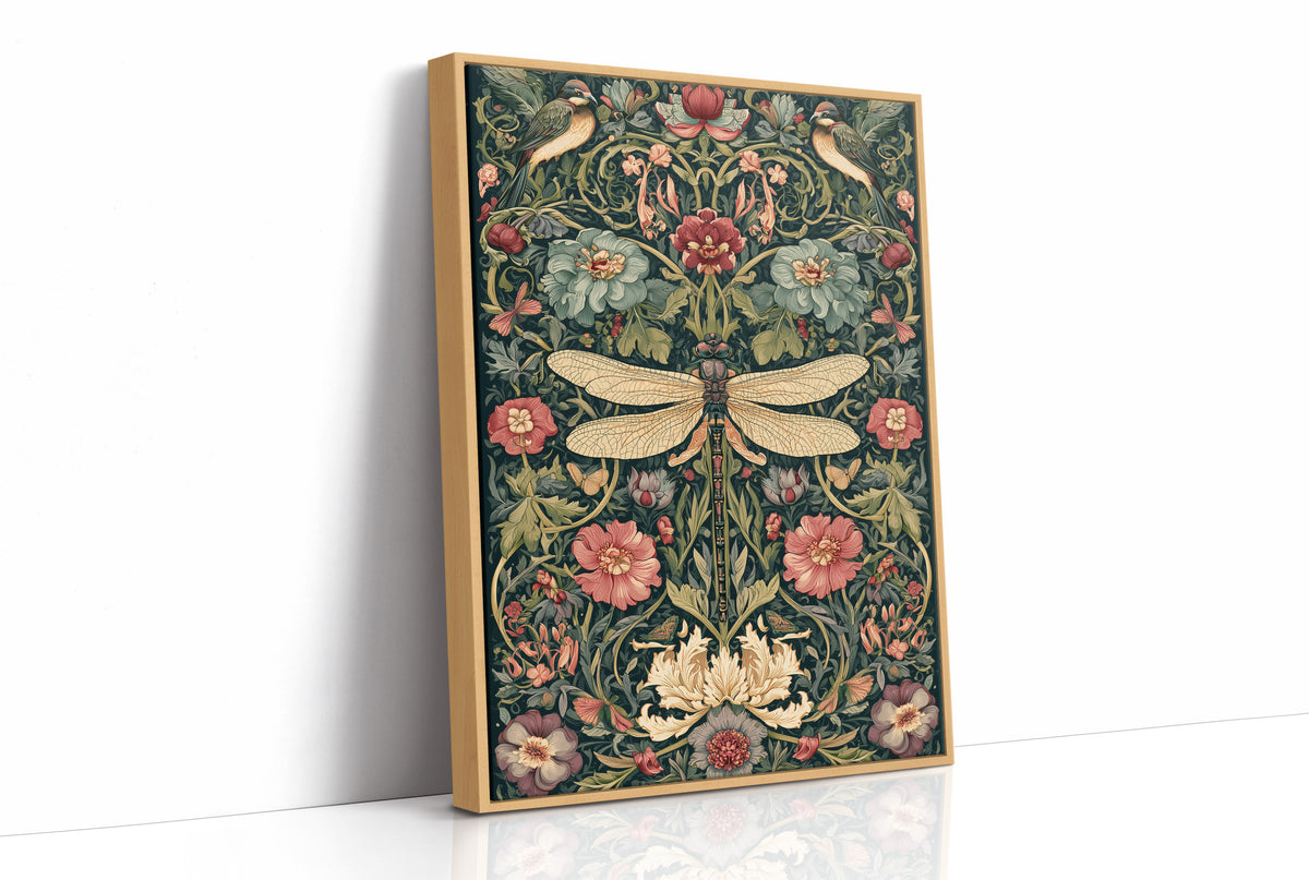Dragonfly and Songbirds in Bloom