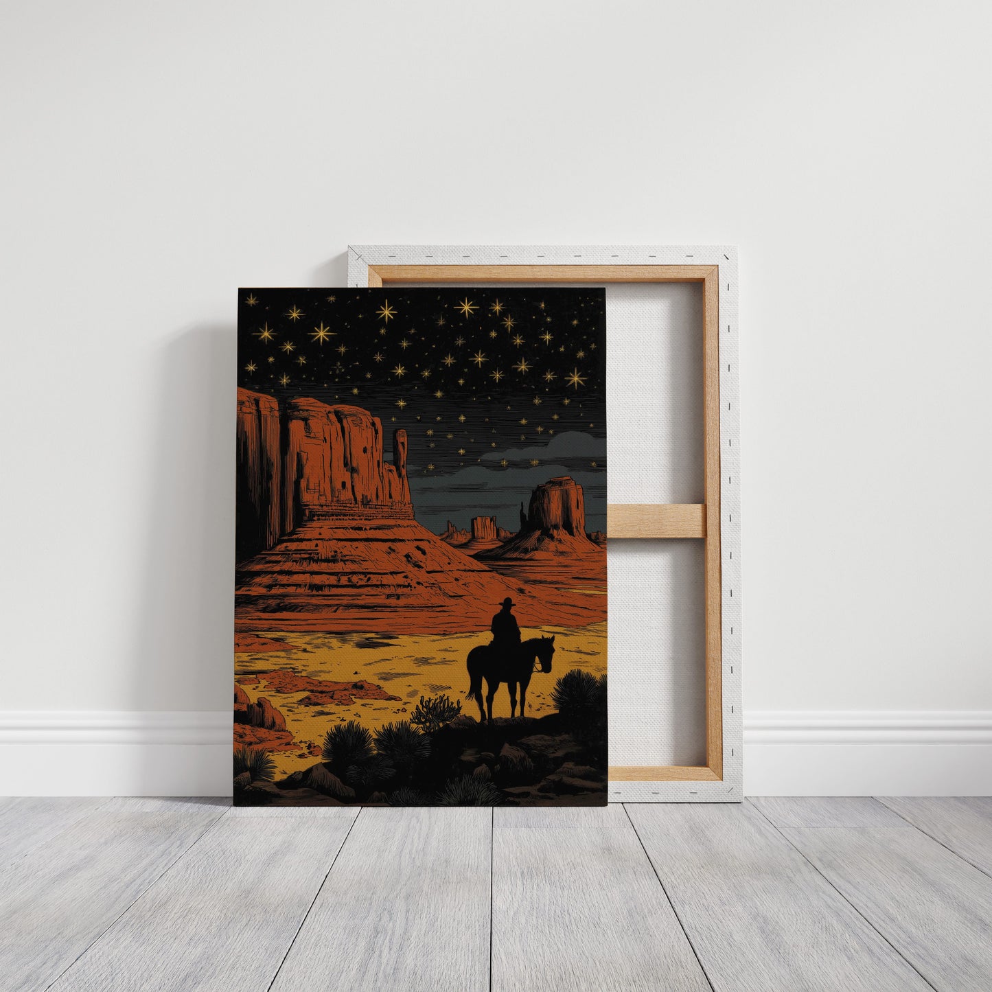 Starlit Trails Through Monument Valley