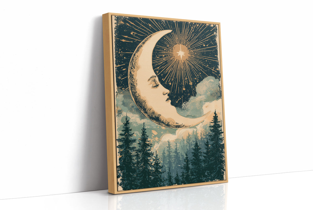 Crescent Moon and the Radiant Star